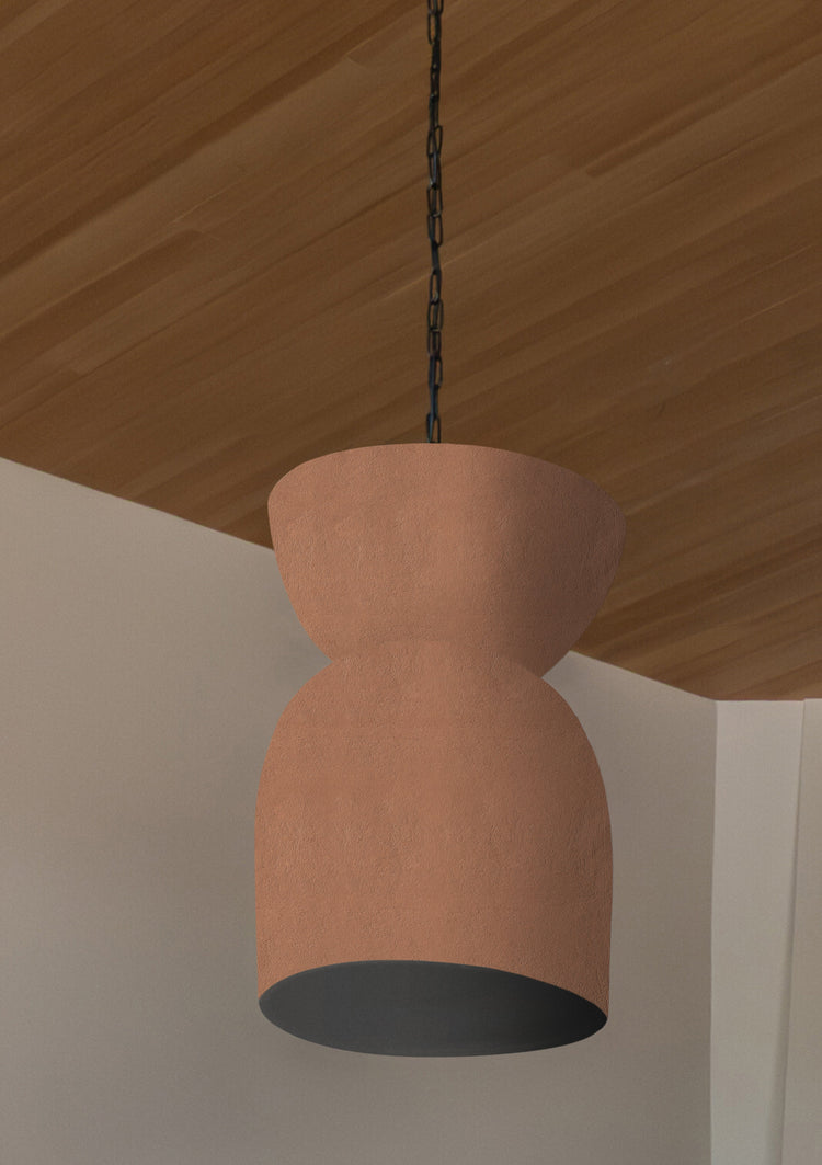 Copal Barro Sculptural Clay Pendant Light