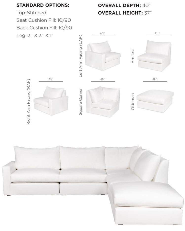 Weekend Upholstered Modular Sofa/Sectional