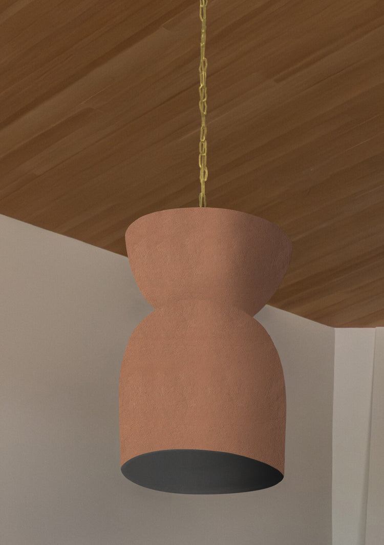 Copal Barro Sculptural Clay Pendant Light